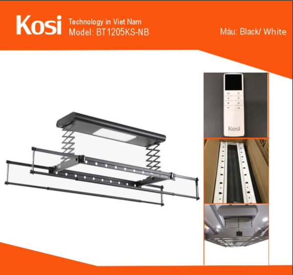 Giàn phơi điện tử Kosi BT1205KS-NB